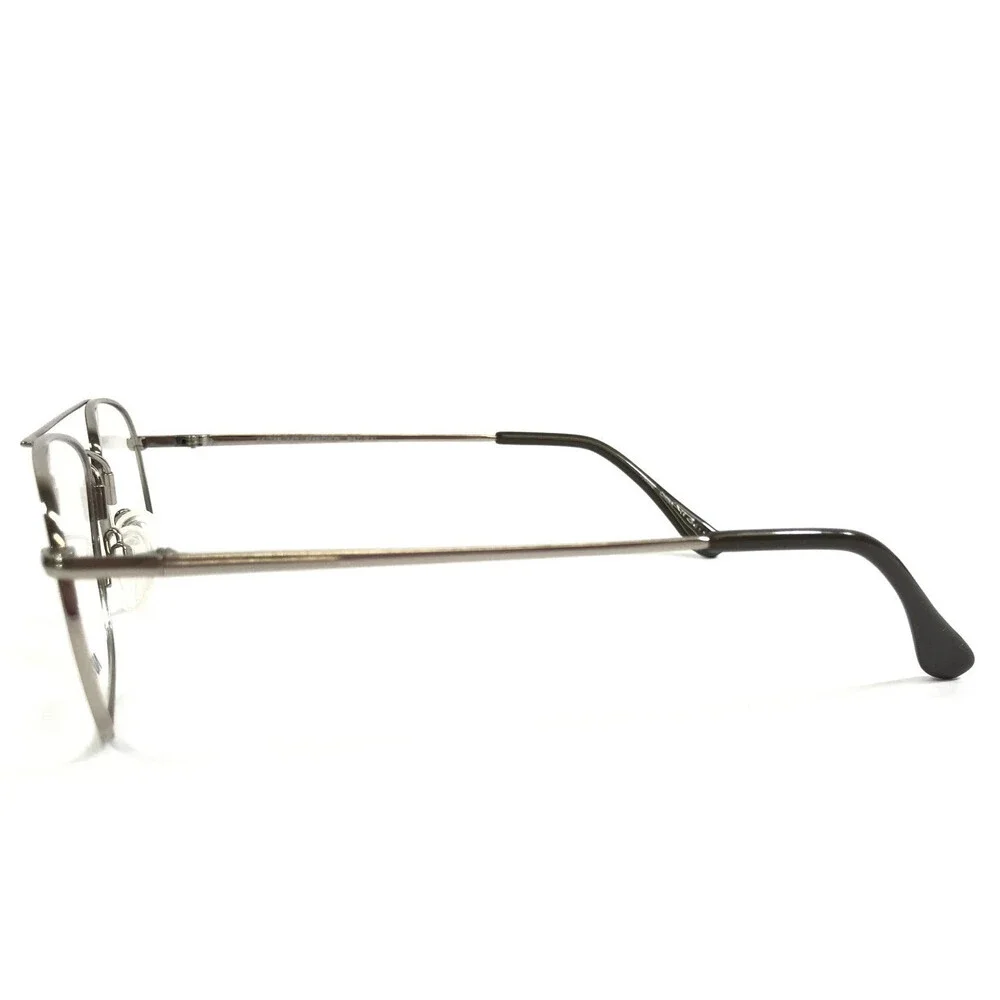 Autoflex Flexon Eyeglasses Frames 44 NATURAL Silver Aviator Wire Rim 55-16-140